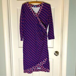J. McLAUGHLIN Faux Wrap Dress SIze Large